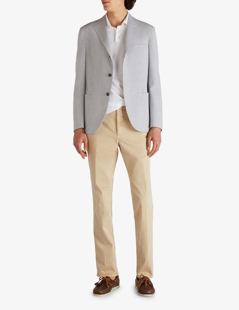 rinascente Slowear Incotex Pantalone slim fit in gabardina stretch certificata