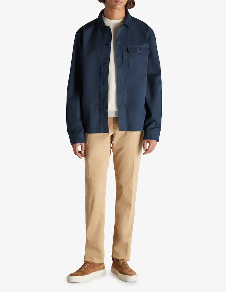 rinascente Slowear Incotex Pantalone slim fit in gabardina stretch certificata 