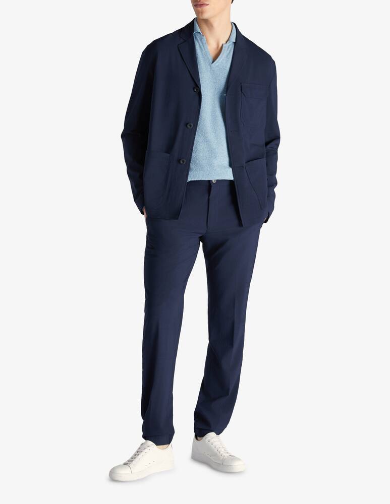 rinascente Slowear INCOTEX - Slim fit wool and corduroy trousers