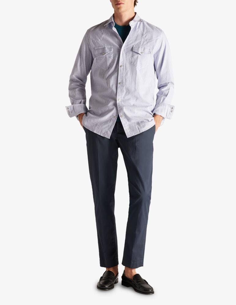 rinascente Slowear Glanshirt Camicia regular fit in cotone Oxford a righe 