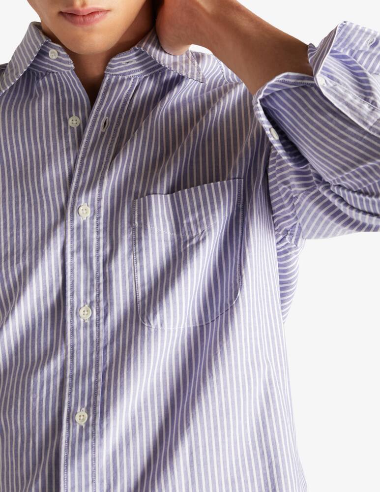 rinascente Slowear Glanshirt Regular fit striped Oxford cotton shirt 