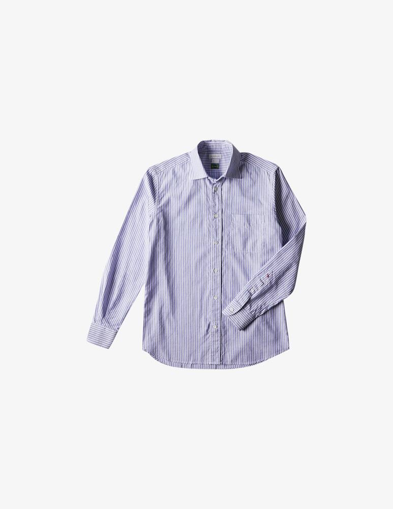 rinascente Slowear Glanshirt Regular fit striped Oxford cotton shirt 