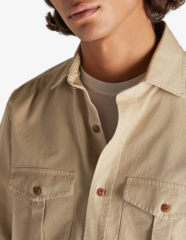 rinascente Slowear Glanshirt Regular fit overshirt cotton gabardine 