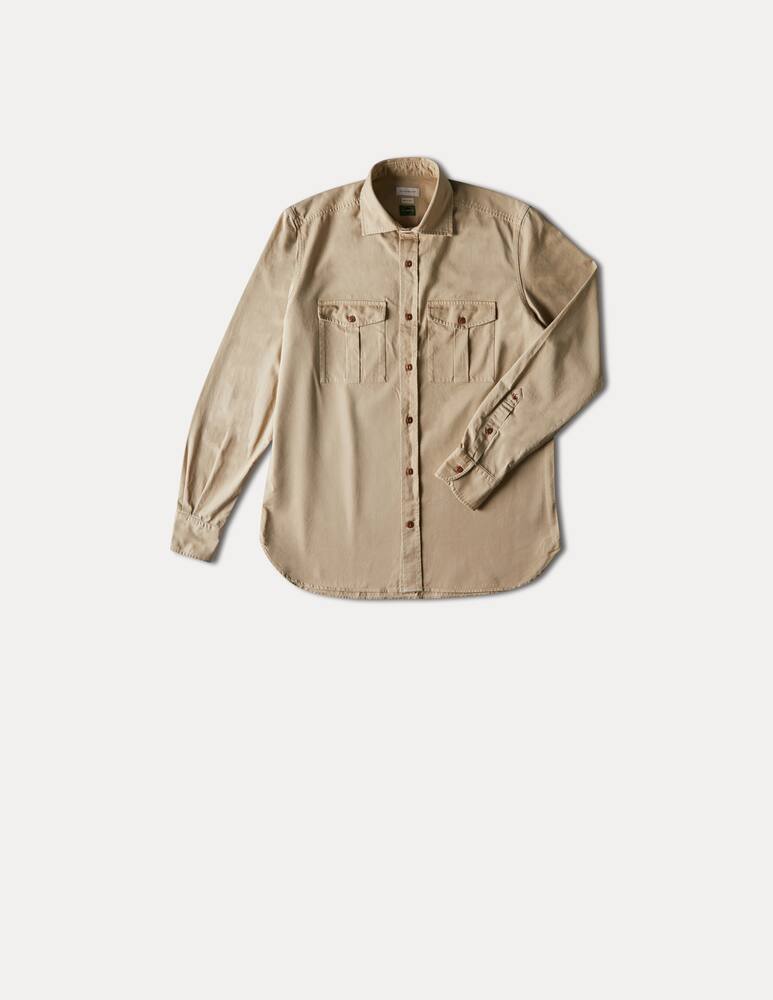 rinascente Slowear Glanshirt Regular fit overshirt cotton gabardine 