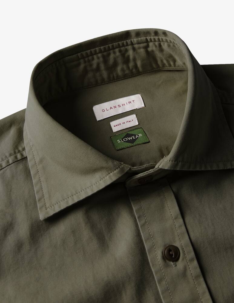 rinascente Slowear Glanshirt Camicia regular fit in gabardina di cotone