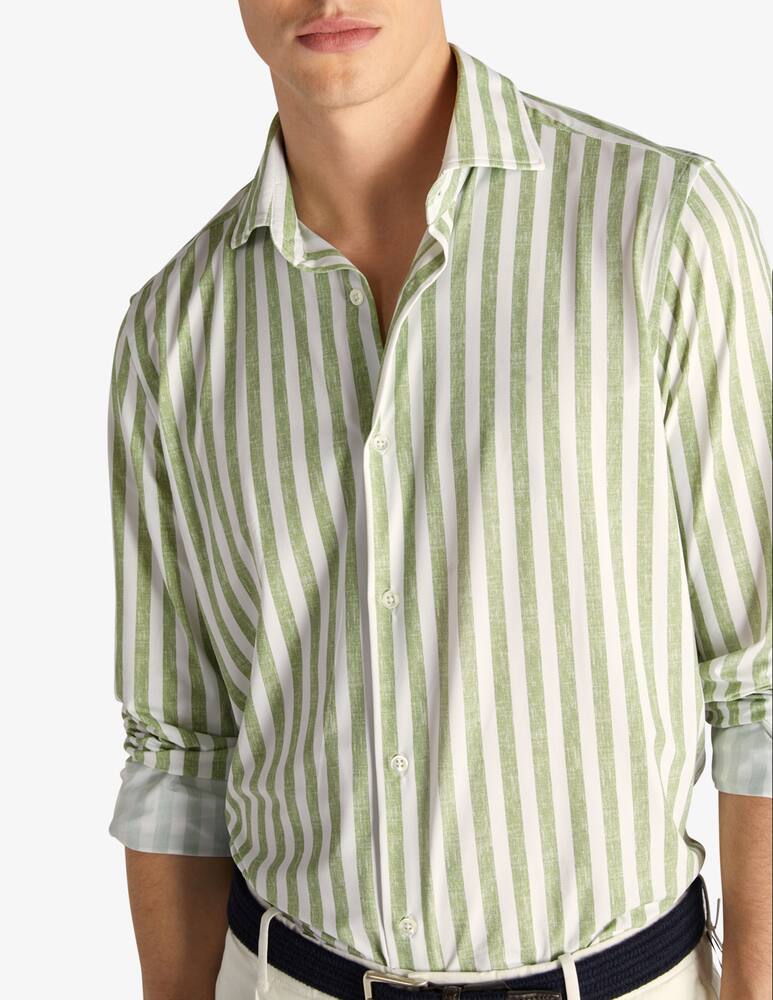 rinascente Slowear Glanshirt Camicia slim fit wash & wear in tessuto tecnico 