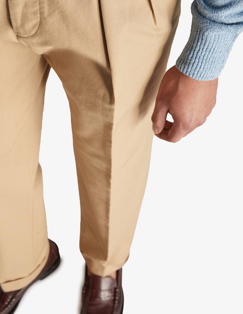 rinascente Slowear Incotex Pantalone balloon fit in satin di cotone 