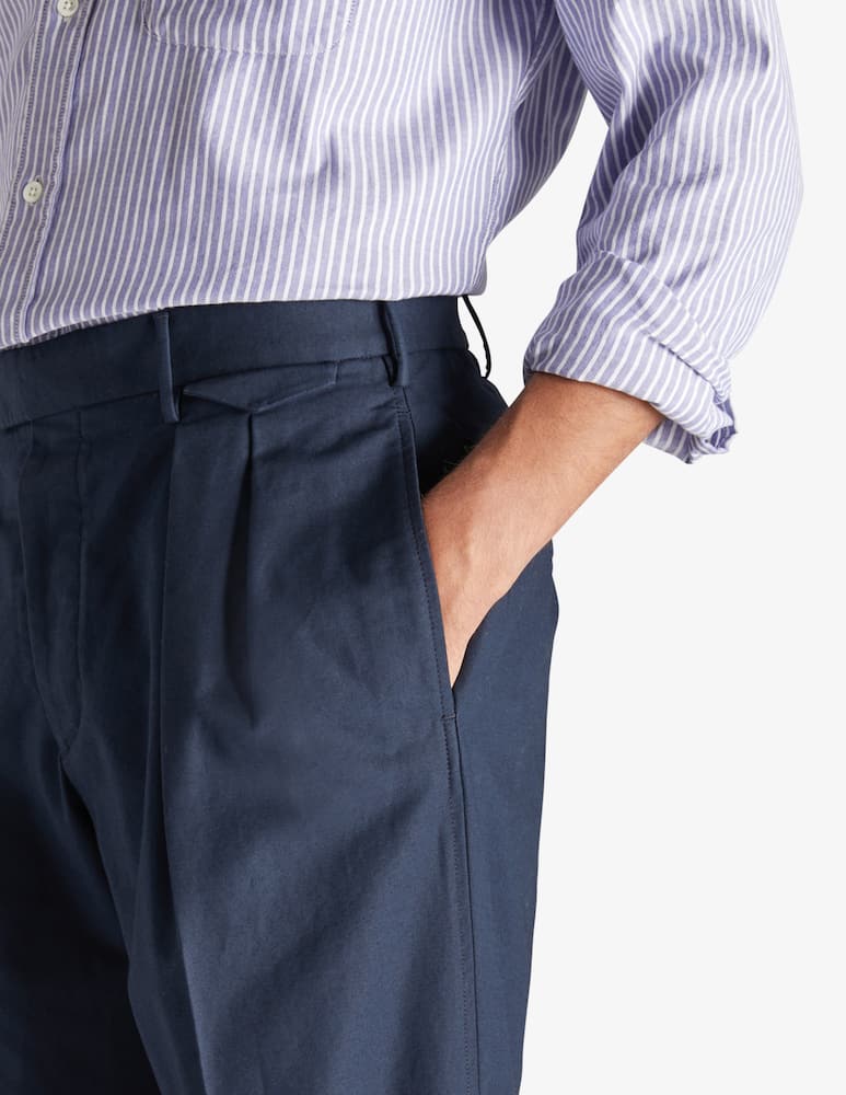 rinascente Slowear Incotex Pantalone balloon fit in satin di cotone 