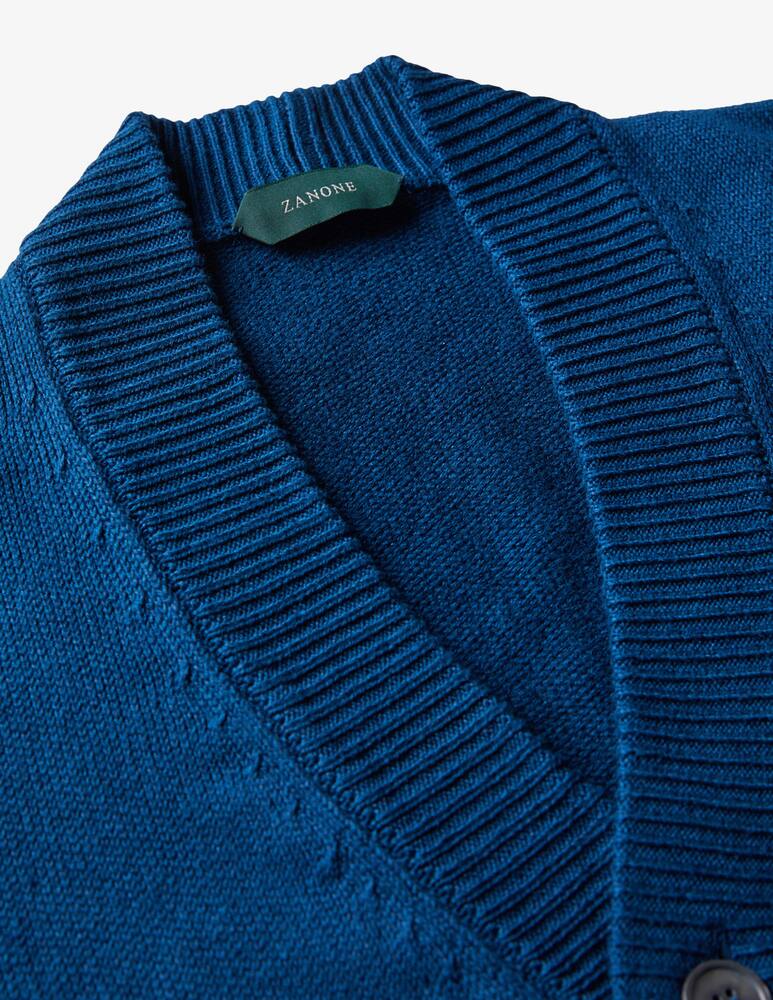 rinascente Slowear Zanone Cardigan regular fit in cotone e lino certificati 