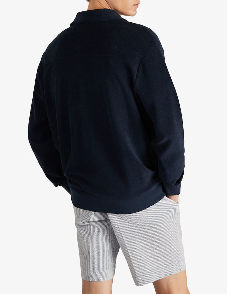 Slowear ZANONE - Cardigan regular fit in jersey di spugna - immagine 2
