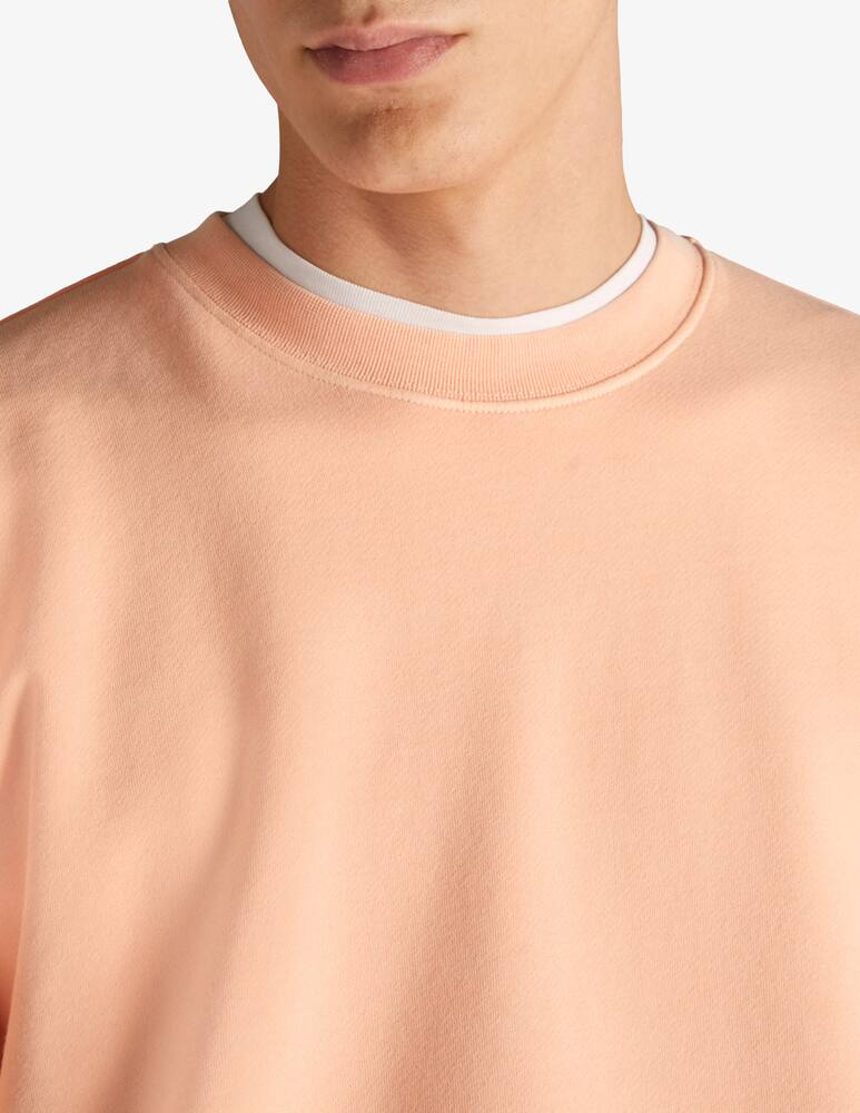 rinascente Slowear Zanone Regular fit crewneck sweatshirt in organic cotton Pink 