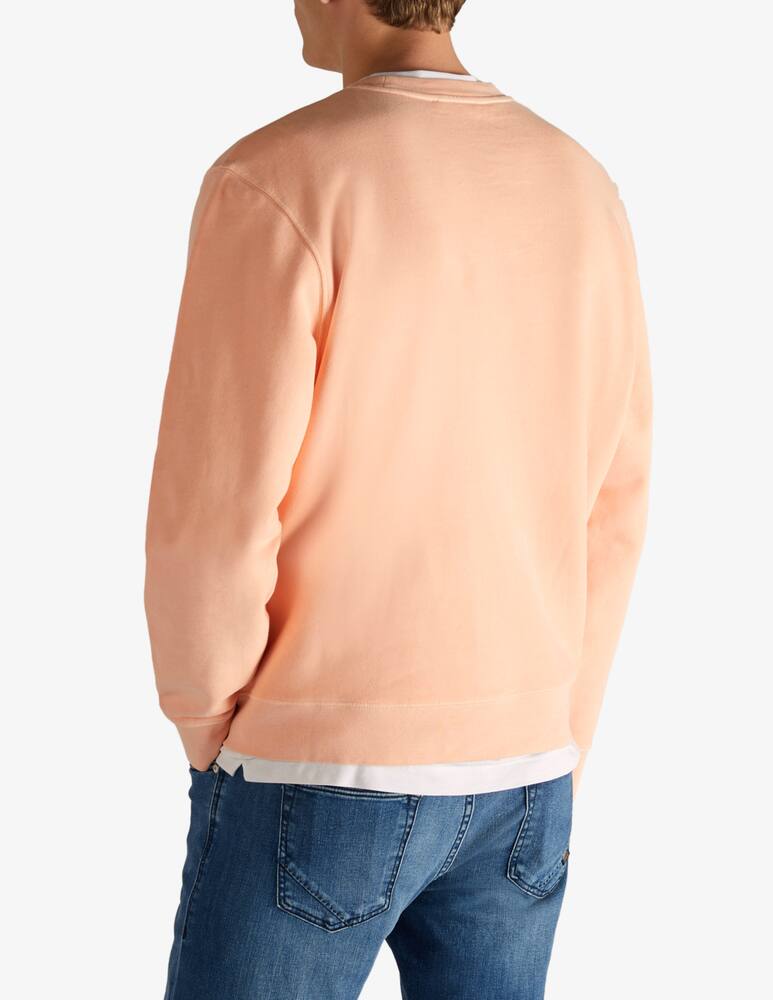 rinascente Slowear Zanone Regular fit crewneck sweatshirt in organic cotton Pink 