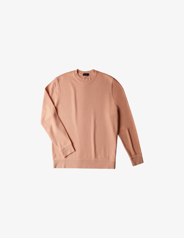 rinascente Slowear Zanone Regular fit crewneck sweatshirt in organic cotton Pink 