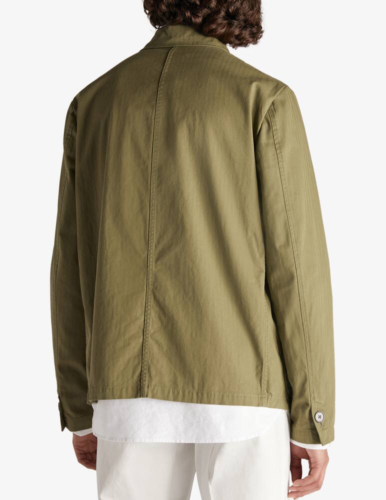 rinascente Slowear Montedoro Regular fit overshirt in cotton chevron 