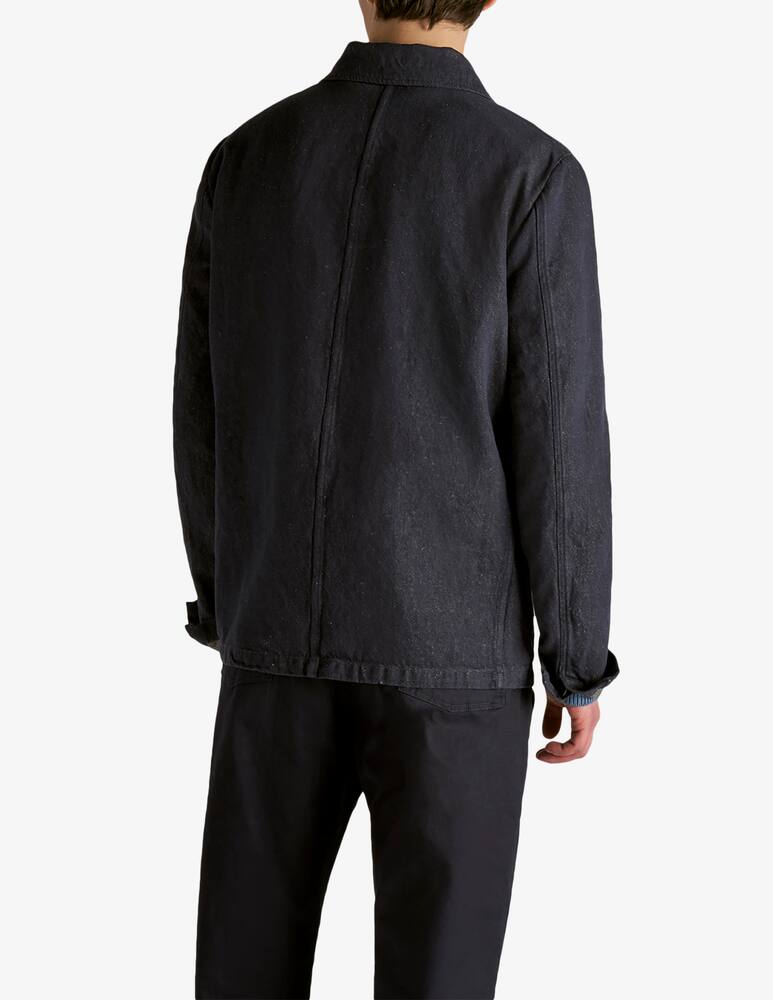 Slowear Montedoro Blusa regular fit in cotone lino effetto denim - immagine 3 Slowear Montedoro Blusa regular fit in cotone lino effetto denim - immagine 3