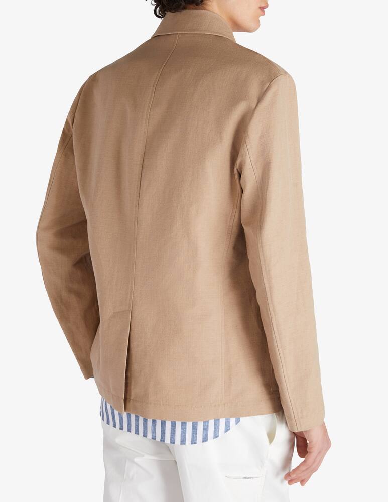 rinascente Slowear Montedoro Giacca Sahariana regular fit in cotone e lino 