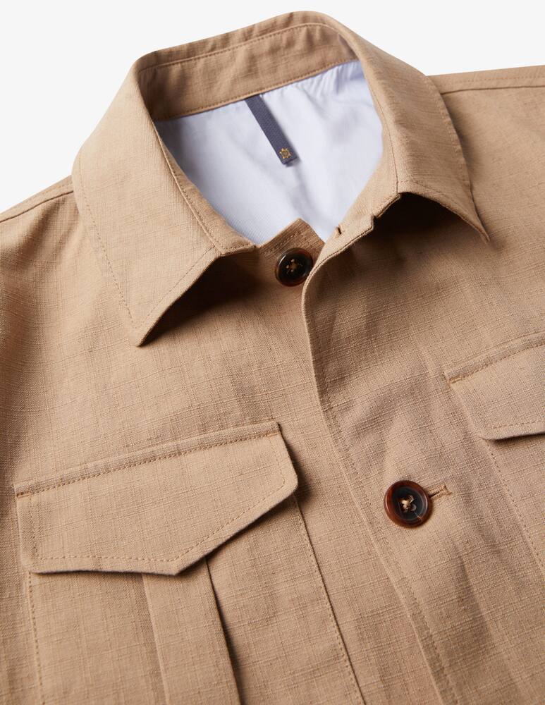 rinascente Slowear Montedoro Giacca Sahariana regular fit in cotone e lino 