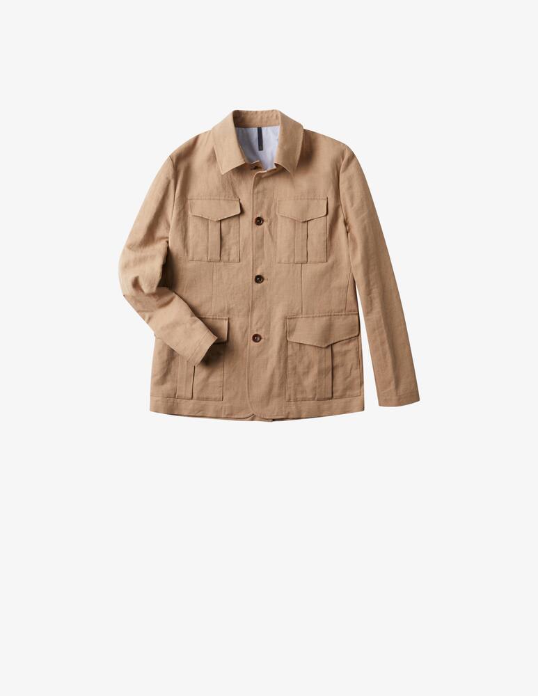 rinascente Slowear Montedoro Giacca Sahariana regular fit in cotone e lino 