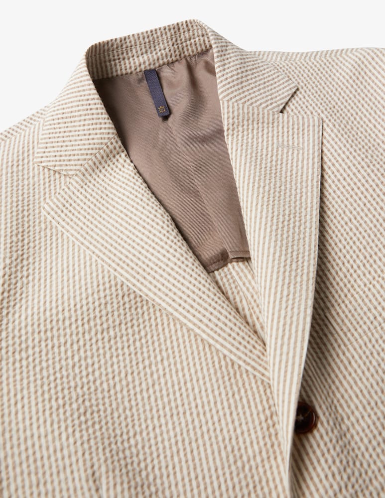 Slowear Montedoro Regular fit seersucker jacket - picture 5 Slowear Montedoro Regular fit seersucker jacket - picture 5