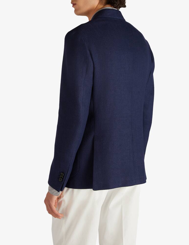 rinascente Slowear Montedoro Giacca doppiopetto regular fit in cotone e lino 