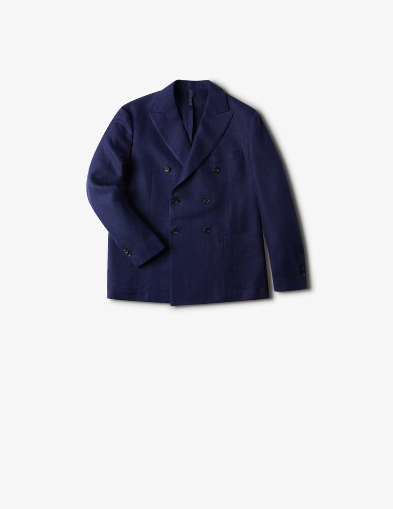 rinascente Slowear Montedoro Giacca doppiopetto regular fit in cotone e lino 