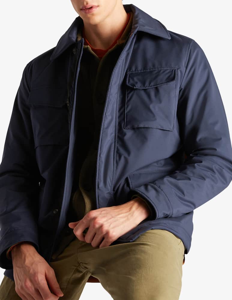 rinascente Slowear Montedoro Regular fit field jacket in technical fabric 