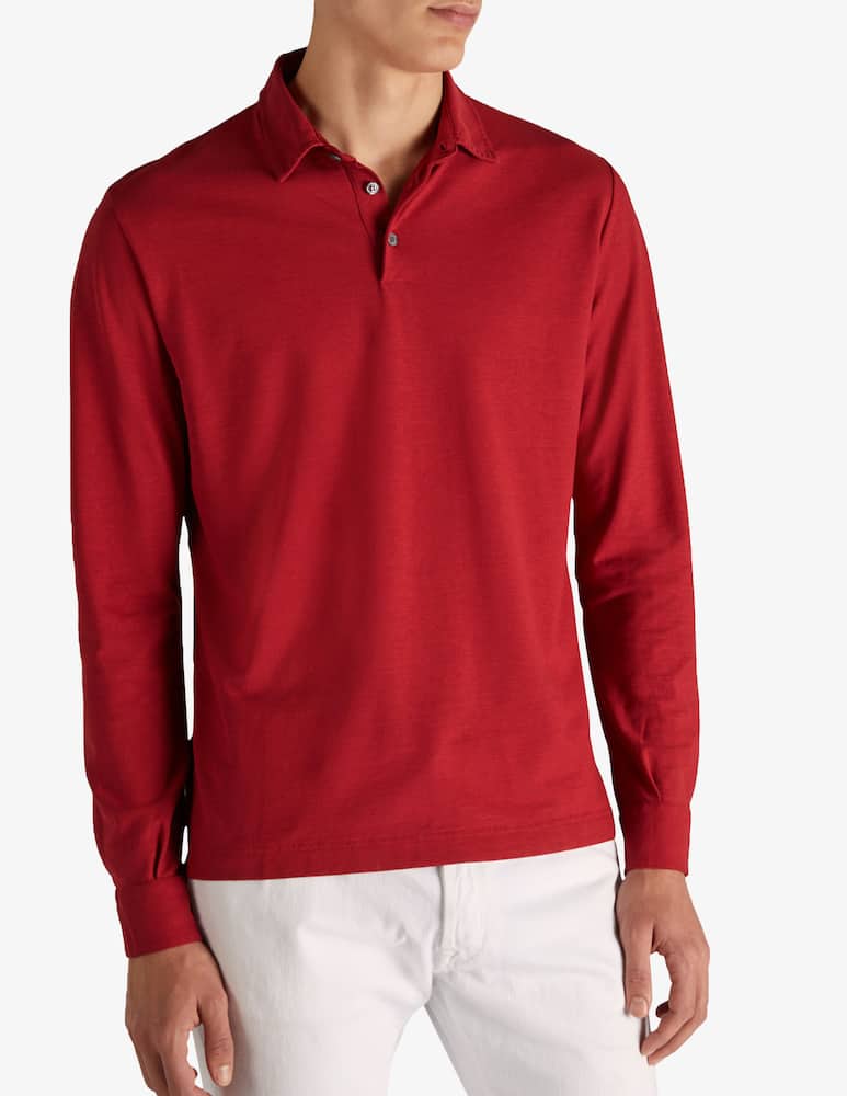 rinascente Slowear Slim-fit organic IceCotton polo shirt