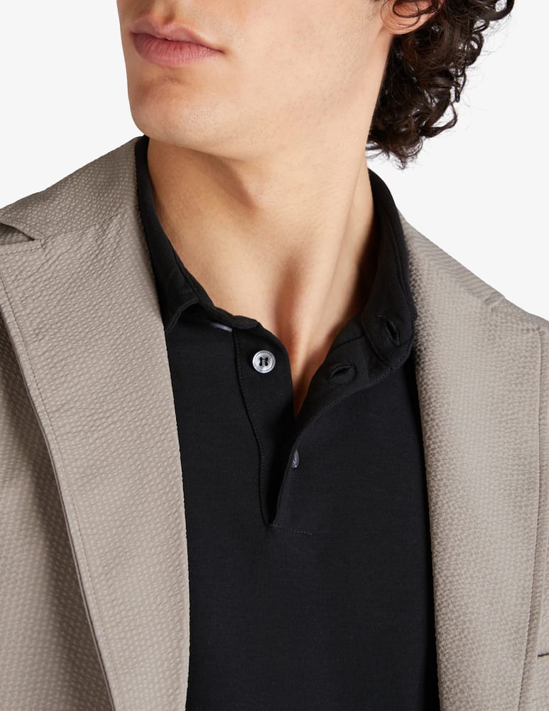 Slowear ZANONE - Polo slim fit a manica lungo in IceCotton organico - immagine 2 Slowear ZANONE - Polo slim fit a manica lungo in IceCotton organico - immagine 2