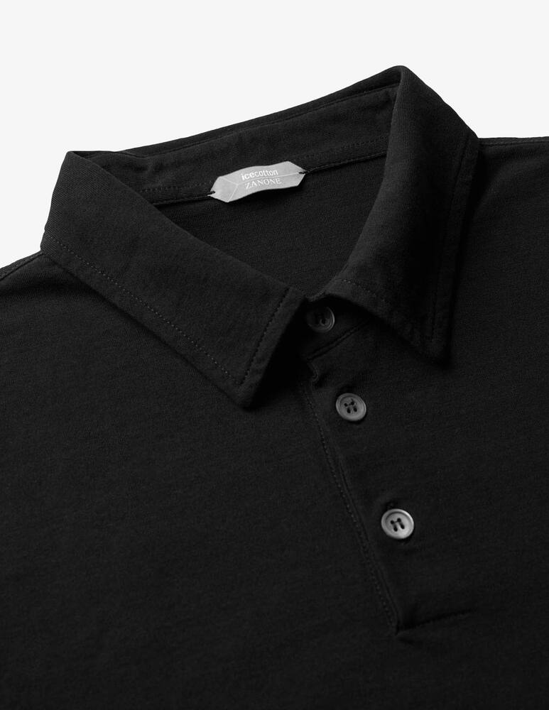 rinascente Slowear Zanone Polo slim fit a manica lungo in IceCotton organico