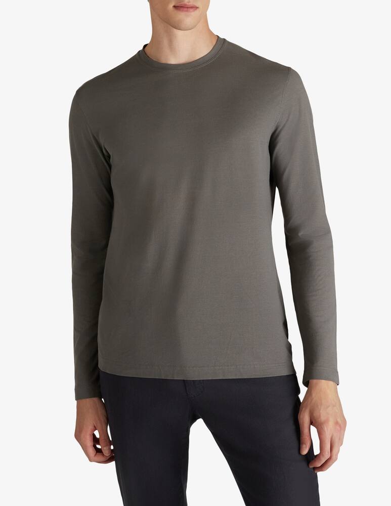 rinascente Slowear Zanone T-shirt manica lunga slim fit  in IceCotton organico