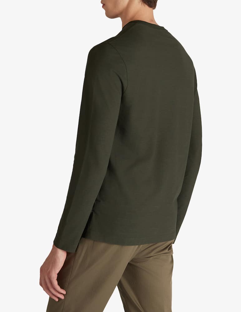 Slowear ZANONE - Slim fit long sleeve t-shirt in certified icecotton - picture 3 Slowear ZANONE - Slim fit long sleeve t-shirt in certified icecotton - picture 3