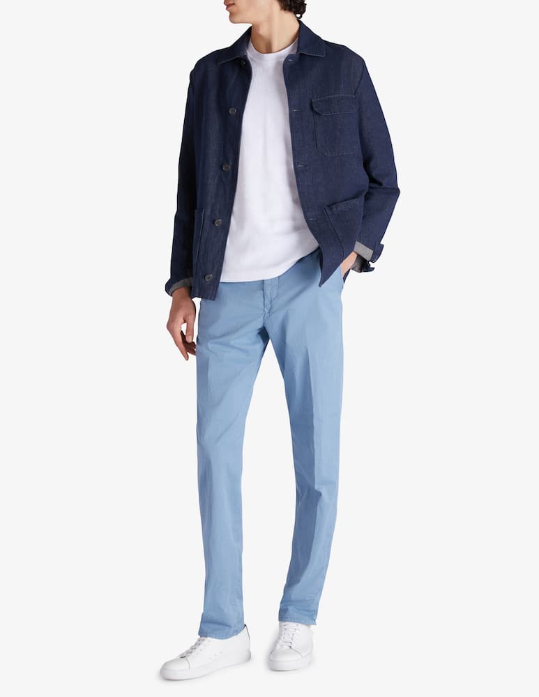 rinascente Slowear Incotex Pantalone slim fit in gabardina certificata 