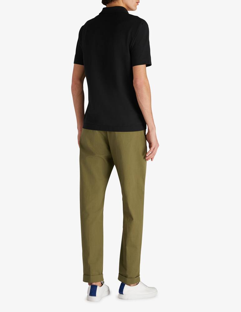 rinascente Slowear Incotex Regular fit herringbone cotton trousers 