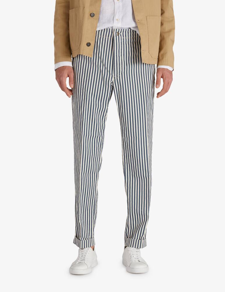 rinascente Slowear INCOTEX - Regular fit trousers in multi striped cotton