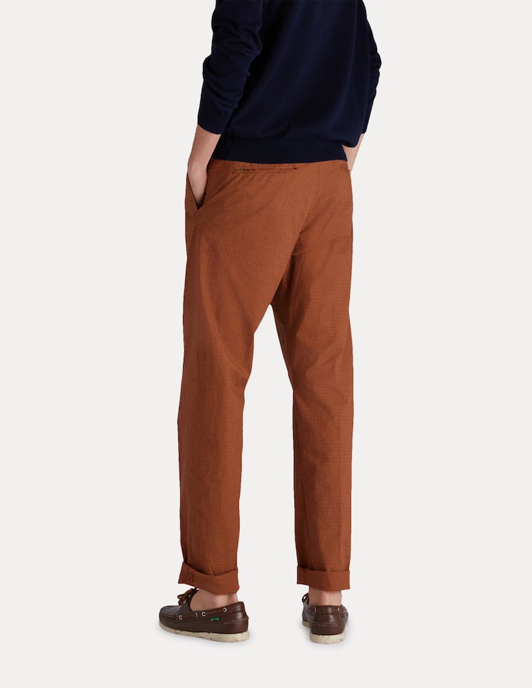 rinascente Slowear Incotex Pantalone slim fit in micro vichy stretch 