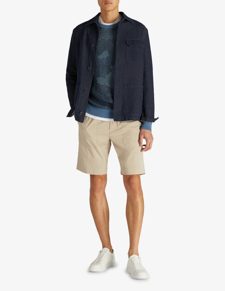 rinascente Slowear INCOTEX - Regular fit bermuda shorts superlight cotton gabardine