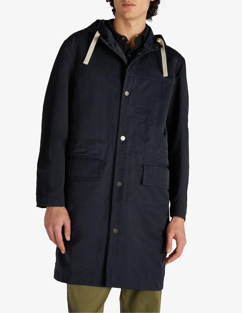 Slowear Montedoro Parka lungo relaxed fit tessuto tecnico waterproof - immagine 1 Slowear Montedoro Parka lungo relaxed fit tessuto tecnico waterproof - immagine 1