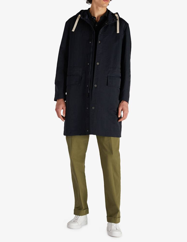 rinascente Slowear Montedoro Parka lungo relaxed fit tessuto tecnico waterproof 