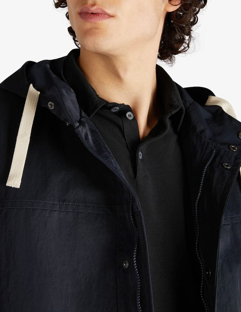 Slowear Montedoro Parka lungo relaxed fit tessuto tecnico waterproof - immagine 4 Slowear Montedoro Parka lungo relaxed fit tessuto tecnico waterproof - immagine 4