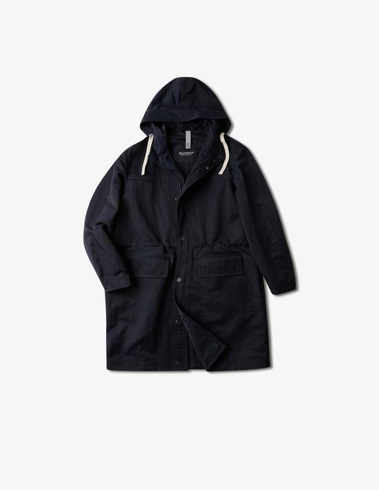 rinascente Slowear Montedoro Parka lungo relaxed fit tessuto tecnico waterproof 