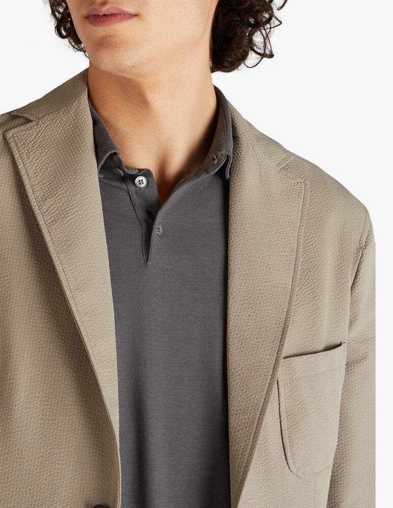 rinascente Slowear Zanone Polo slim fit a manica lungo in IceCotton organico