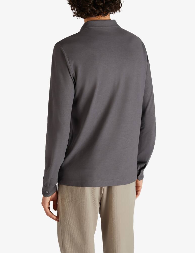 rinascente Slowear Zanone Polo slim fit a manica lungo in IceCotton organico