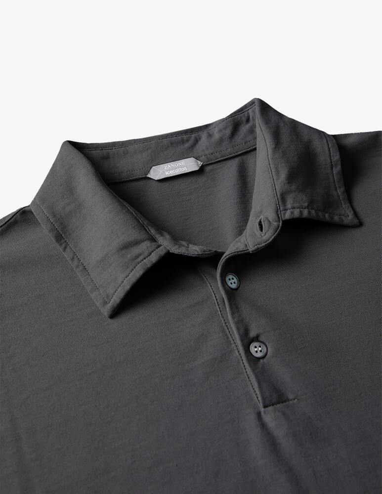 rinascente Slowear Zanone Polo slim fit a manica lungo in IceCotton organico