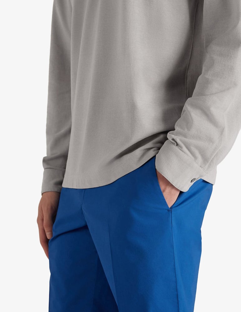 Slowear Ice cotton long sleeve polo - picture 4 Slowear Ice cotton long sleeve polo - picture 4