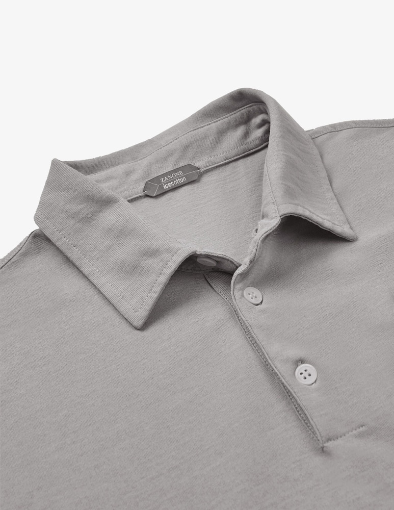 Slowear Ice cotton long sleeve polo - picture 5 Slowear Ice cotton long sleeve polo - picture 5