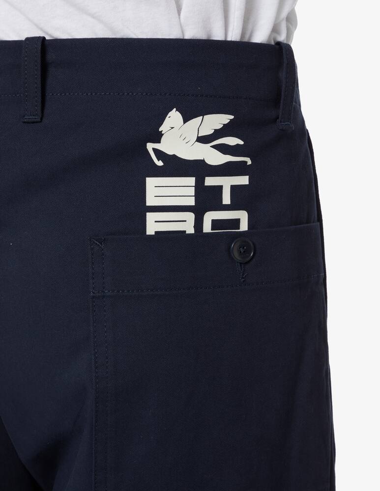 ETRO Pantalone con pinces - Blu - immagine 4 ETRO Pantalone con pinces - Blu - immagine 4