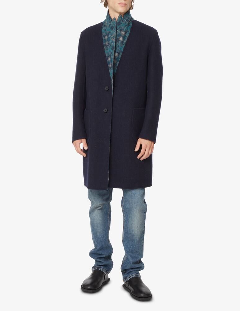 rinascente ETRO Deconstructed reversible coat - Blue