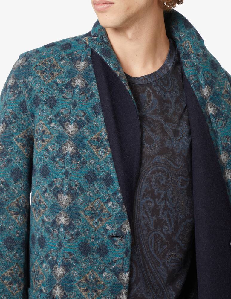 rinascente ETRO Deconstructed reversible coat - Blue