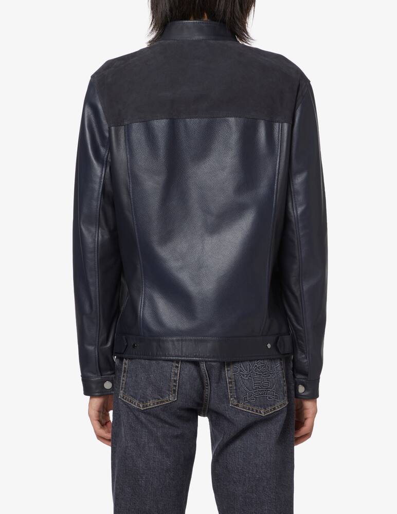 rinascente ETRO Sheep leather biker jacket - Black
