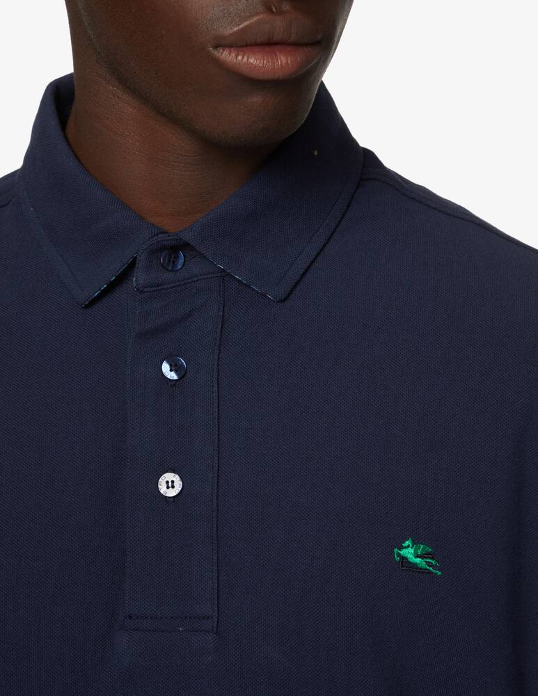 rinascente ETRO Printed polo - Blue